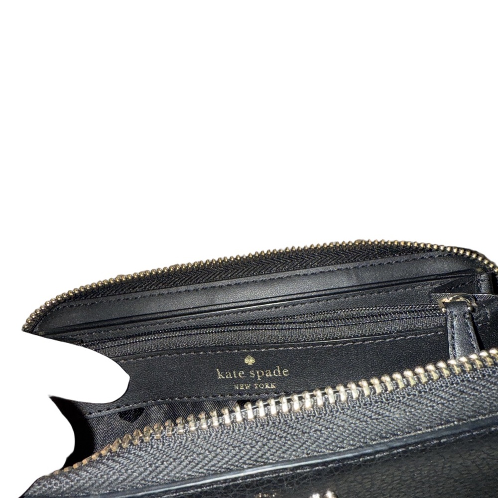 Kate Spade Black Zip Wallet - Picture 3 of 6